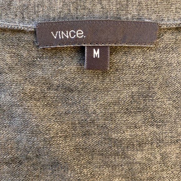 Vince 100% cashmere Ruched Button Front Cardigan Size Medium - Picture 6 of 15